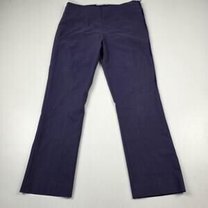 MM.LaFleur Pants Womens 16 Purple Side Zip Straight Leg Stretch Made‎ in USA